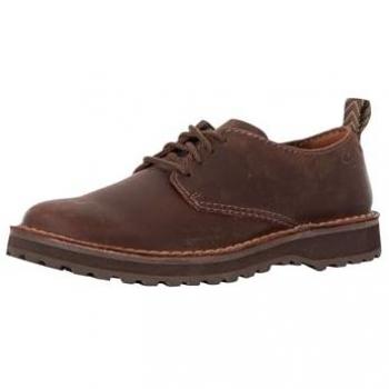 Clarks Men's Dark Brown Solsbury Lace Leather Comfort Shoes - Size 8 UK