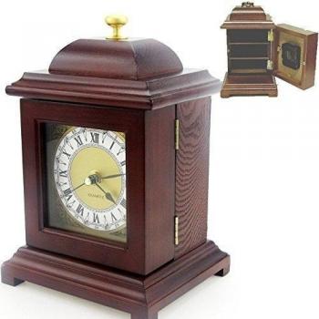 Péndulo Con Compartimiento Trasero Secreto-Caja para Joyas, Diseño de Madera, 23 X 16 X 13 cm