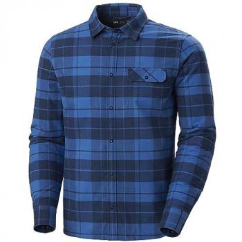 Helly Hansen Men's Lifaloft Insulated Flannel Shirt Jacket Blue