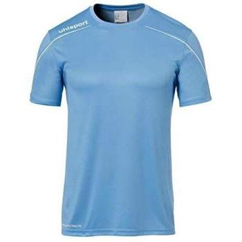 uhlsport Stream 22 Shirt Shortsleeved Camiseta De Entrenamiento, Hombre, Celeste/Blanco, 116