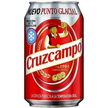 Cruzcampo Cerveza - Paquete de 24 latas x 330 ml - Total: 7920 ml