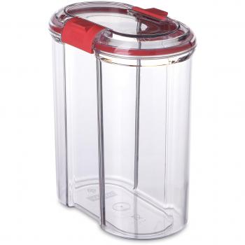 Tatay Bote de Cocina con Cierre de Seguridad, 1.5L de Capacidad, Hermético, Libre de BPA, Apto Lavavajillas, Transparente. Medidas 9 x 15.5 x 18 cm