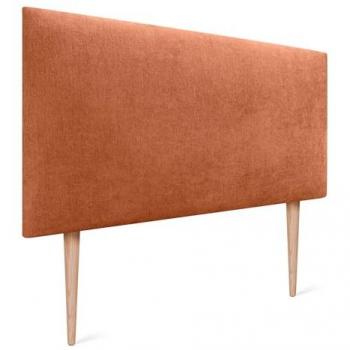 Cabecero Tapizado Aqualine Liso de Polipiel o Tela Naranja 105x105cm con Patas para Camas 80/90/105