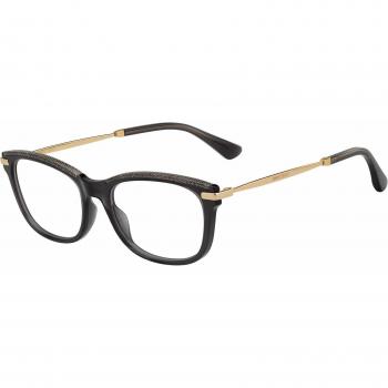 Jimmy Choo JC248-EIB Women's Prescription Glasses 53mm Rectangular Gray Gold Plastic