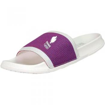 Le Coq Sportif France Olympic Team Slides - Nautical Blue / Poinsettia / Marshmallow EU 42