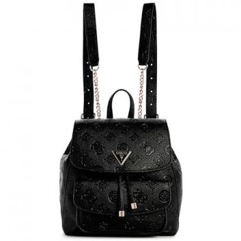 Guess CRESIDA Small Flap Black Backpack for Women