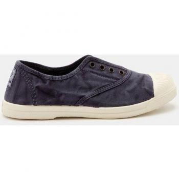 Zapatilla Natural World 102e Marino - Zapatillas de lona azul marino con cierre elástico