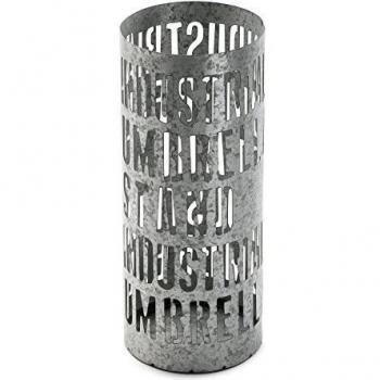Versa 20200352 Paragüero Galvanizado Loft, 53x22x22cm, Metal, Soporte paragüas