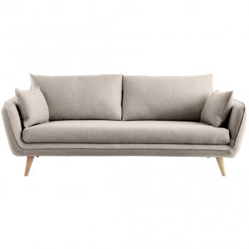Sofá nórdico 3 plazas beige Creep de Miliboo