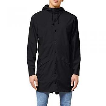Men's Black Waterproof Long Parka Jacket - Sizes XS, S, M, XL