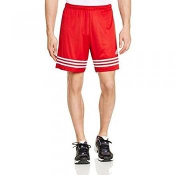adidas Entrada 14 SHO - Pantalones cortos de fútbol para hombre, color rojo/blanco, talla M