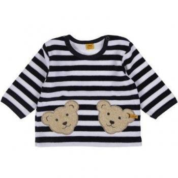 Steiff - Sudadera de manga larga con cuello redondo para bebÃ©, Azul marino, talla alemana: 80
