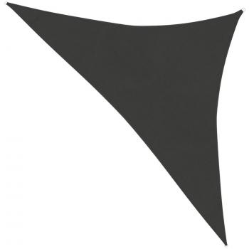 Toldo de vela gris antracita HDPE 160 g/m² 3,5x3,5x4,9 m