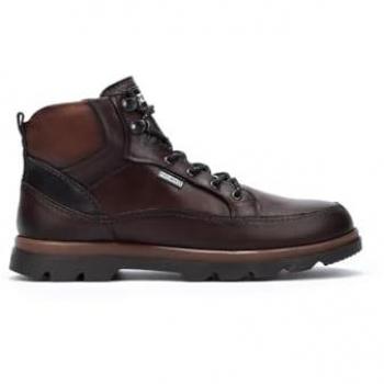 Botines de Piel para Hombre Pikolinos Vigo M3M-8107C1 Olmo con Cordones y Cremallera