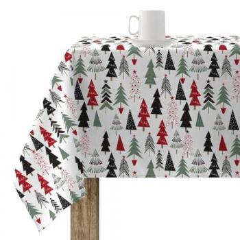 Mantel resinado antimanchas Laponia 300 x 150 cm en colores Blanco, Negro, Rojo y Verde