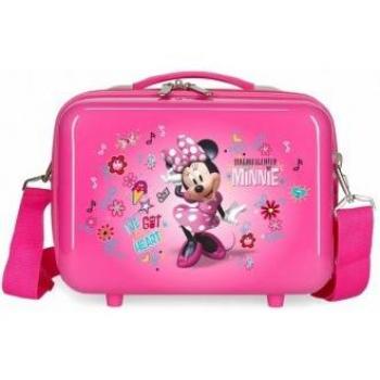 Neceser ABS Enjoy Minnie Heart Adaptable Fucsia