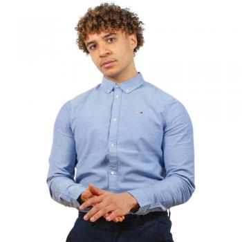 Tommy Jeans Camisa Manga Larga Slim Stretch Oxford