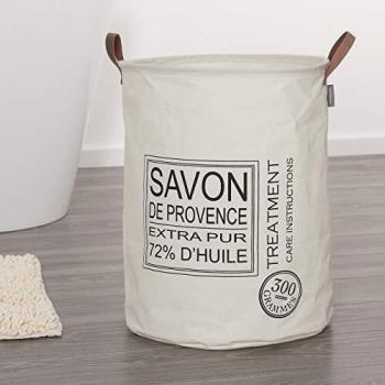 Sealskin Cesta para Ropa Savon De Provence, 40 x 40 x 50 cm, Algodón y Poliéster, Crudo