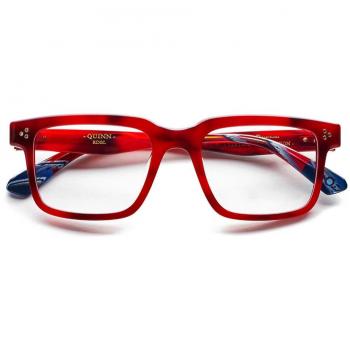 Etnia Barcelona Quinn RDBL Men's Eyeglasses Red Size 52 - Frame Only, Blue Light Block Available