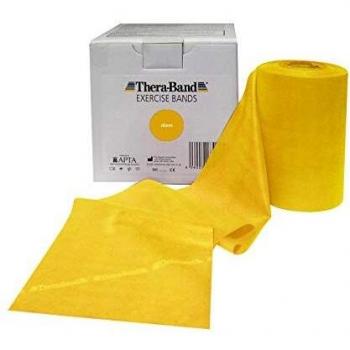 TheraBand Light Resistance Exercise Band Roll - Yellow 45.7 m