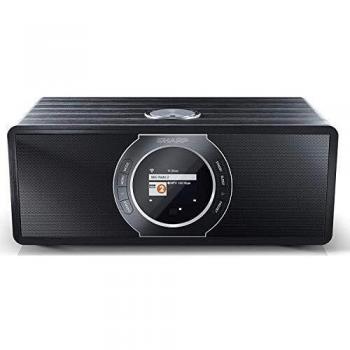 Sharp DR-I470 Pro Radio Digital Estéreo con Internet, Sintonizador DAB/DAB+/FM, Bluetooth V2.1 + EDR, Control desde App Sharp, Spotify y Función Despertador - Color Negro