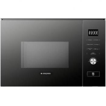 Microondas Integrable Aspes AMWI2800DGN 20L Negro con Grill 800W/1000W, 8 Programas, Descongelación y Fácil Limpieza