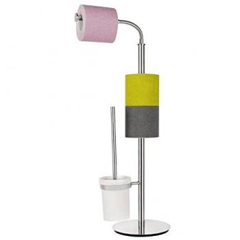 BATHSTAGE B-474 - Portarrollo escobillero reserva con deposito para papel baño