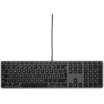 Teclado USB Lmp con Fuente Grande y Cubierta Superior de Aluminio - Diseño Alemán