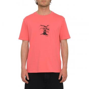 Camiseta de hombre de manga corta y cuello redondo - Washed Ruby