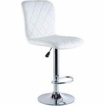 Taburetes Altos Britain con Reposapiés (Blanco) - Pack de 2