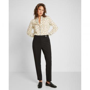 Pantalones de mujer rectos con nervio central