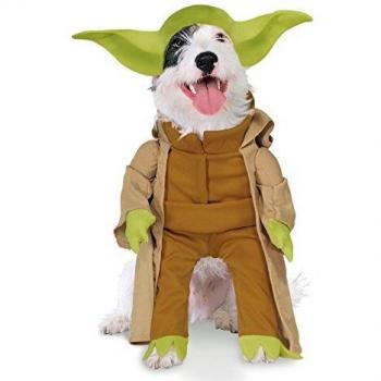 Star Wars - Disfraz de Yoda Deluxe para mascota, Talla S perro