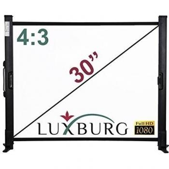 Luxburg ® 20, 30, 40, 50, Full HD, 3D, pantalla de proyección blanco mate, 4:3 blanco mate 30 4:3 - 61x45cm