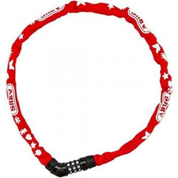 Candado de cadena Abus Steel-O-Chain 4804C/75 rojo, nivel de seguridad 3