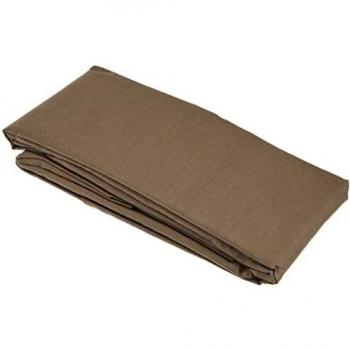 Soleil d'ocre Sábana Bajera Lisa 90x190 cm de algodón 57 Hilos Beige