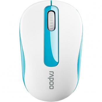 Rapoo M10 - Ratón (RF inalámbrico, Óptico, PC/ordenador portátil, Azul, Ambidextro, USB)