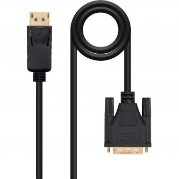 Nanocable 10.15.4505 - Cable conversor DisplayPort a DVI, DisplayPort/M - DVI/M, negro, 5.0 m