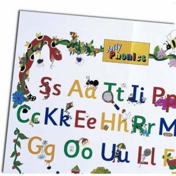 Jolly Phonics Letter Sound Poster: in Precursive Letters