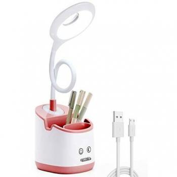 Lámpara de Escritorio LED con Luz Nocturna Lámpara de Mesa recargable USB para Niños Lámpara de Lectura Regulable para Computadora de Estudio Que Cuida los Ojos