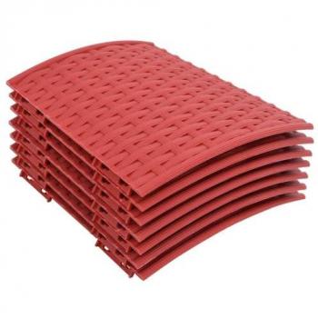 Falda para árbol de Navidad roja Ø 56x23 cm Plástico