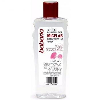 Babaria Rosa Mosqueta - Agua micelar desmaquillante, 200 ml