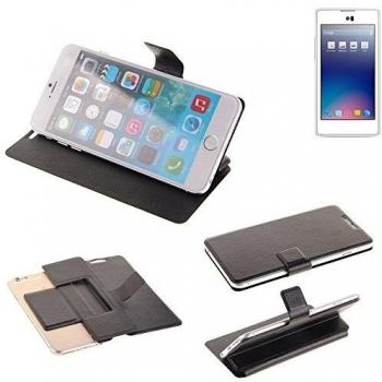 Caso de protección cubierta del tirón para Yota YotaPhone, negro | estilo del libro cartera cubierta delgada - K-S-Trade