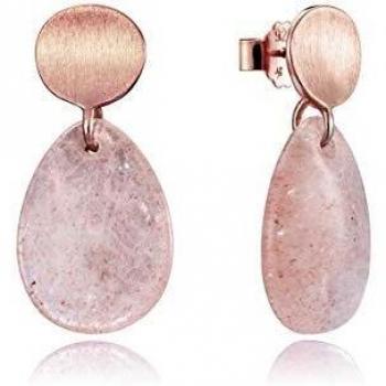 Pendientes Elegant Viceroy 3040E100-47 mujer plata cuarzo rosa