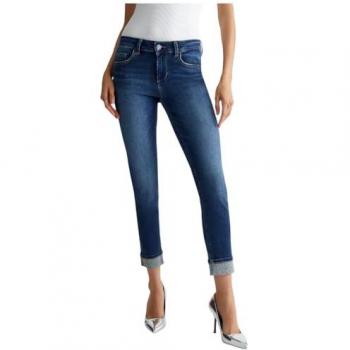 Liu Jo Women's Slim Fit 7/8 Monroe Jeans - Blue, Size 26