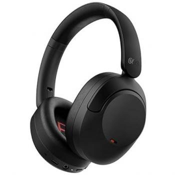 QCY H4 ANC - Auriculares Bluetooth con Cancelación de Ruido, color Negro, tecnología de cancelación activa de ruido (ANC), conectividad Bluetooth, diseño inalámbrico, duración prolongada de la batería