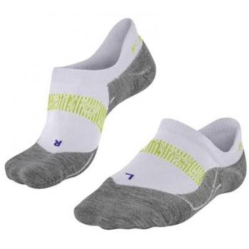 Falke RU4 Endurance Cool Invisible Running Socks for Men - White, Size 44-45