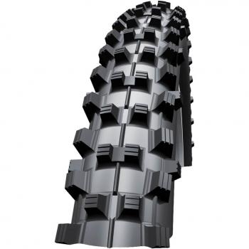Schwalbe Dirty Dan - Cubierta sin cámara de cubierta de ciclismo, tamaño 26 x 2.00, color negro