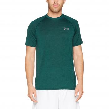 Under Armour Ua Tech Ss Tee Camisa de Manga Corta, Hombre, Verde, XL