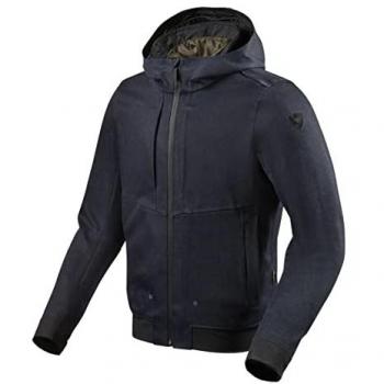 Chaqueta Textil para Motocicletas Revit Stealth 2 Azul M con Capucha
