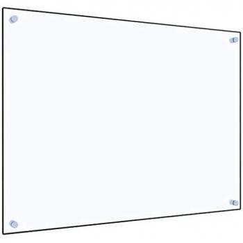 vidaXL Protector contra Salpicaduras Cocina Vidrio Templado 80x60cm Protección Herramientas Accesorios Protección Grasa al Cocinar Fiable Práctico